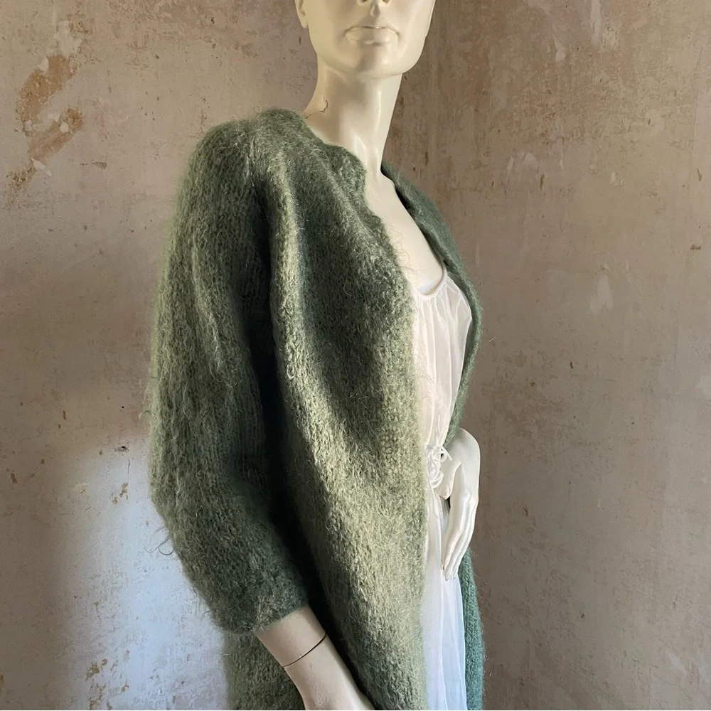 Vintage Mohair Cardigan Sweater - Picture 6 of 7